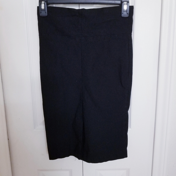 Black Pull On Pencil Skirt - Picture 3 of 6